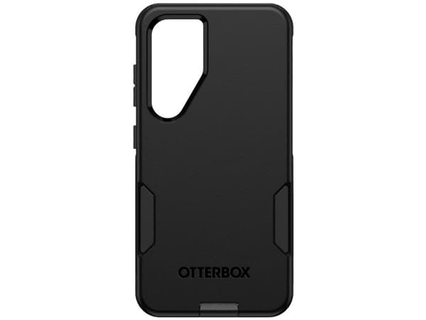 OtterBox Commuter Series - Baksidesskydd för mobiltelefon - antimikrobiell - polykarbonat, syntetiskt gummi - svart - för Samsung Galaxy S23