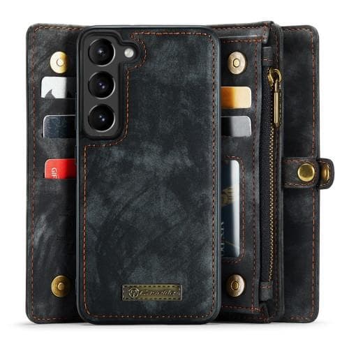 Samsung Galaxy S23 Retro läder plånboksfodral - Svart