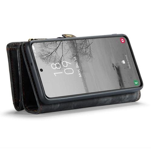 Samsung Galaxy S23 Retro läder plånboksfodral - Svart