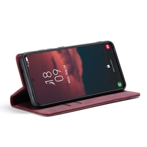 CASEME Retro Pung Taske til Samsung Galaxy S23+ - Vinrød