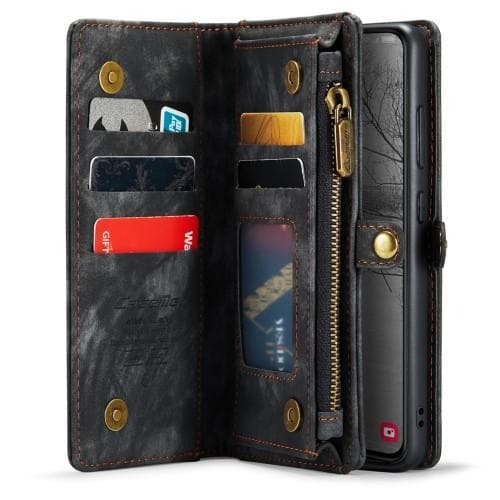 Samsung Galaxy S23+ (Plus) Caseme Retro plånboksfodral - Svart