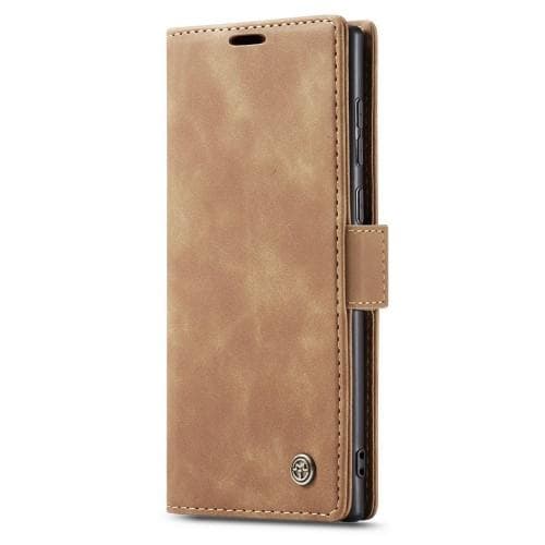 CASEME Retro Pung Taske til Samsung Galaxy S23 Ultra - Brun