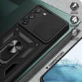 Miniatyrbilde 5 av 9: Samsung Galaxy S23+ (Plus) Hybrid Deksel Med Fingerring & Metallplate - Svart
