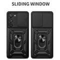 Miniatyrbilde 2 av 9: Samsung Galaxy S23+ (Plus) Hybrid Deksel Med Fingerring & Metallplate - Svart