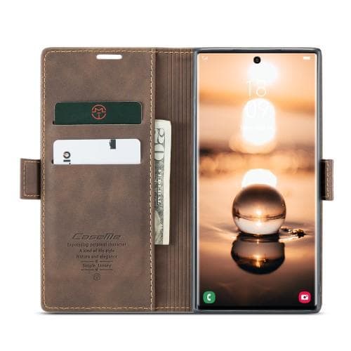 CASEME Plånboksfodral Samsung Galaxy S23 Ultra - Coffee