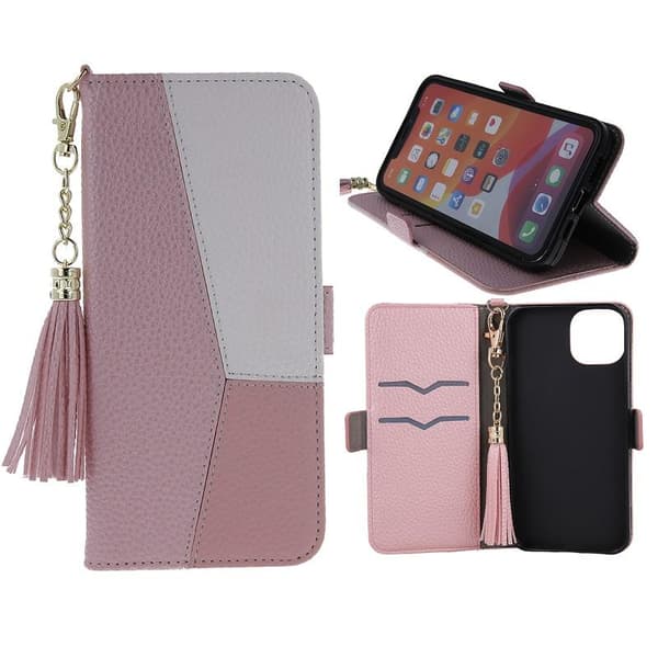 iPhone 14 Pro Max - Smart Charms Fodral Mobilplånbok Rosa