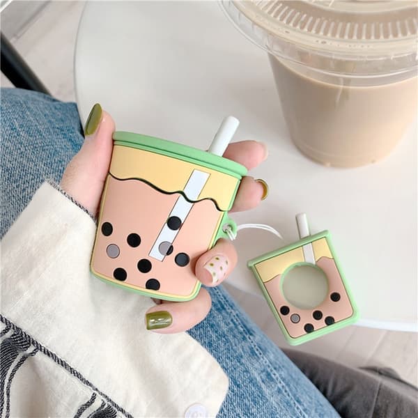 AirPods Pro Skal Boba Milk Tea Silikon - Grön