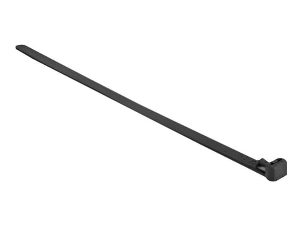 Delock - Kabelfestebånd - heat resistant, reusable - 15 cm - svart (en pakke 100)