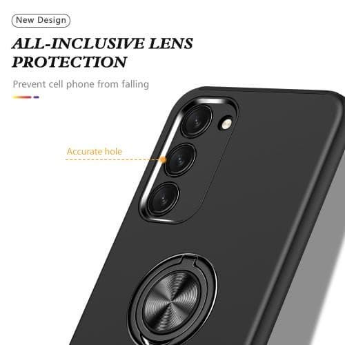 Till Samsung Galaxy S23+ Hybrid skal med Finger Ring - Svart
