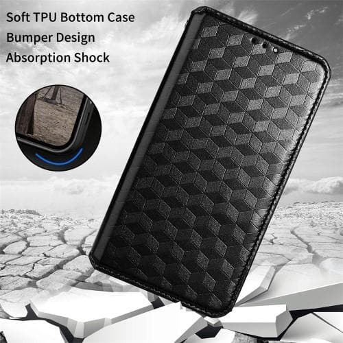 Plånboksfodral Rhombus till Samsung Galaxy S23 Ultra - Svart