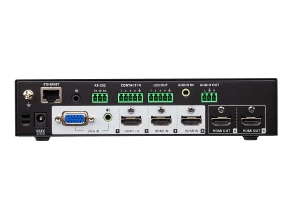 ATEN VP1420 4 x 2 True 4K Presentation Matrix Switch - Video-/ljudomkopplare - skrivbordsmodell