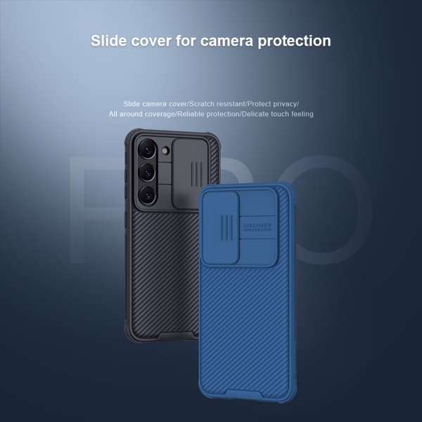 Nillkin CamShield Skal Samsung Galaxy S23 Plus Blå