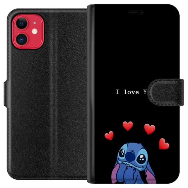 Apple iPhone 11 Plånboksfodral Stitch Kärlek