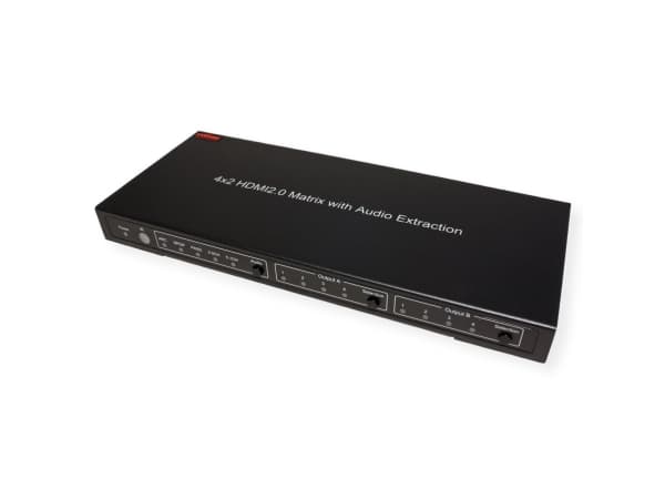 TRITON ROLINE 4K HDMI matrisebryter, 4x2, med fjernkontroll