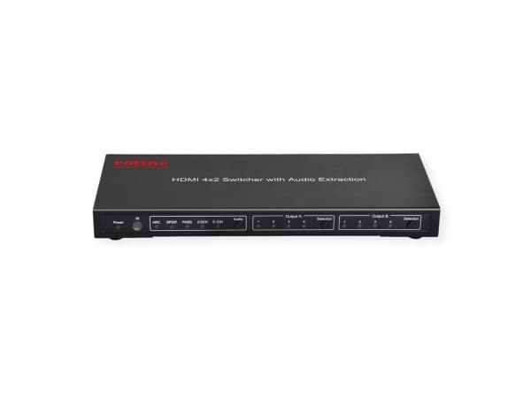 TRITON ROLINE 4K HDMI matrisebryter, 4x2, med fjernkontroll