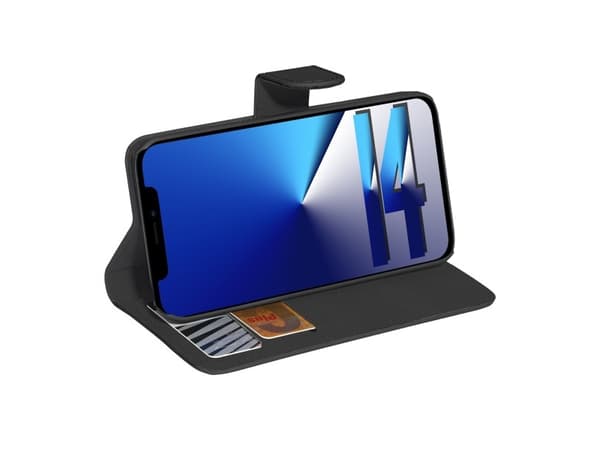 PEDEA Book Cover Classic for iPhone 14 svart ( 50160945 )