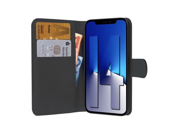 PEDEA Book Cover Classic for iPhone 14 svart ( 50160945 )
