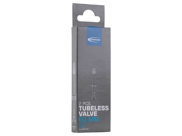 Schwalbe Schwalb slangeløs ventil, 60 mm (svart, sett med 2)