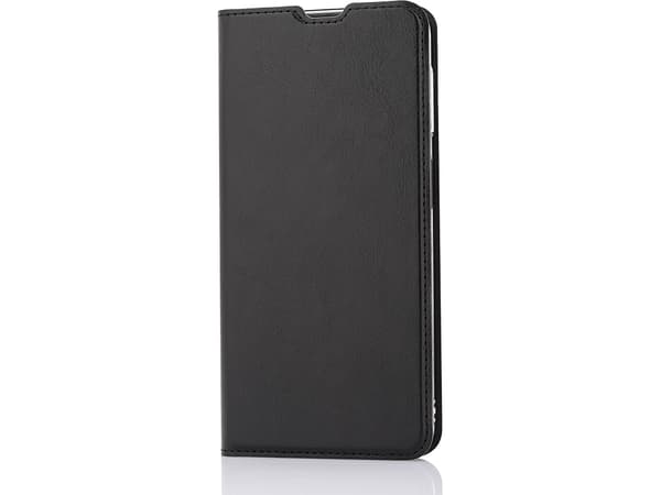 Wave BookCase -suojakotelo, Samsung Galaxy A22 5G, musta