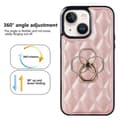Miniatyrbild 7 av 9: iPhone 14 Rhombus Grid Mönster Skal FingerRing - Rose Gold
