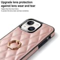 Miniatyrbild 2 av 9: iPhone 14 Rhombus Grid Mönster Skal FingerRing - Rose Gold