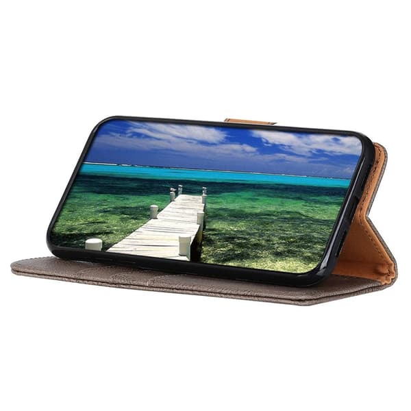 KHAZNEH Motorola Moto E13 4G Lommebok-deksel - Khaki