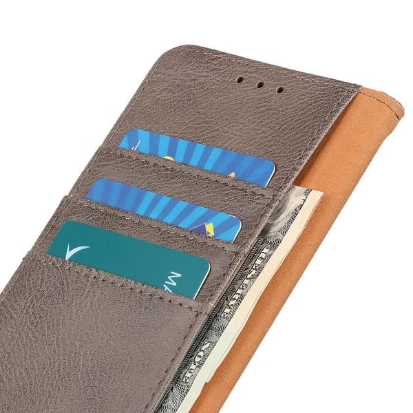 KHAZNEH Motorola Moto E13 4G Lommebok-deksel - Khaki