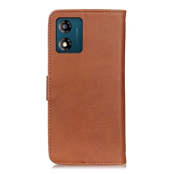 KHAZNEH Motorola Moto E13 4G Plånboksfodral - Brun