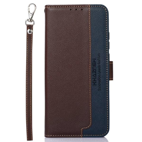KHAZNEH telefoncover til Motorola Moto E13 4G - brun/blå