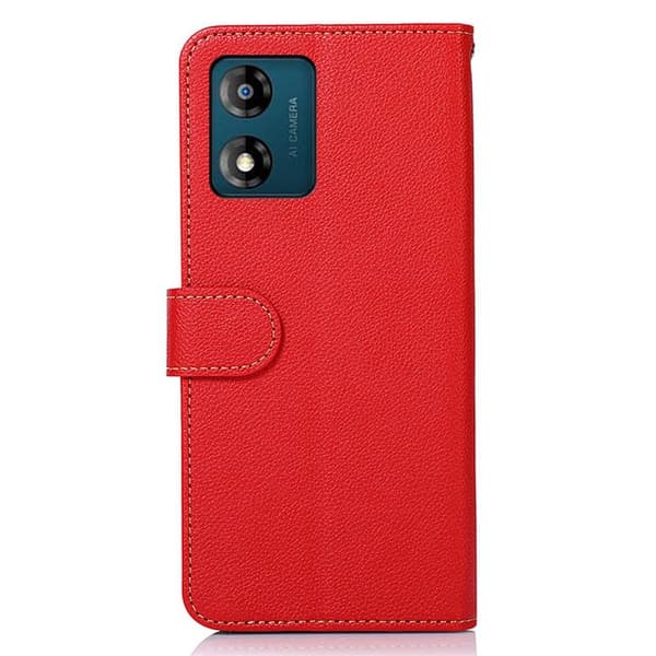 KHAZNEH telefoncover til Motorola Moto E13 4G - rød/sort
