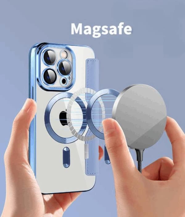 BOOM iPhone 14 Pro Max Magsafe Plånboksfodral RFID Flip - Lila