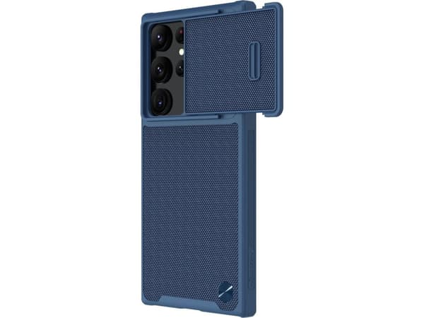 Nillkin Nillkin Nillkin Textured S Case Samsung Galaxy S22 Ultra panssaroitu kotelo, jossa on kamerasuoja sininen