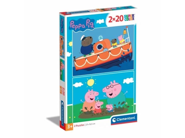 Clementoni Supercolor Peppa Pig, 20 stykker, Tegneserier, 3 år