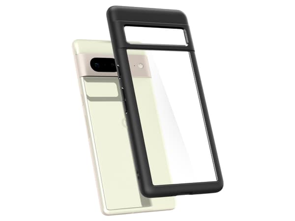 Spigen ACS04700, Suojus, Google, Pixel 7, 16 cm (6.3"), Musta, Läpinäkyvä
