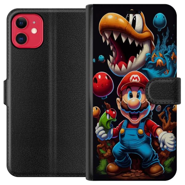 Apple iPhone 11 Lommeboketui Mario og venner
