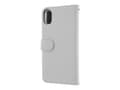 Miniatyrbilde 3 av 5: Insmat Exclusive Flip Case - Lommebok for mobiltelefon - ekte skinn, polyuretan, polykarbonat - hvit