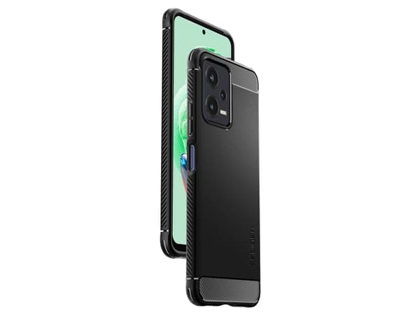 Spigen Rugged Armor, skydd, Xiaomi, Xiaomi Redmi Note 12 5G / POCO X5 5G, 16,9 cm (6.67"), Sort