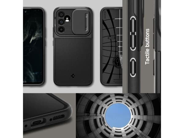 Spigen Optik Armor Samsung Galaxy A54 5G musta kotelo