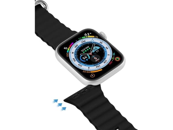 DUXDUCIS Pasek Dux Ducis Strap Apple Watch 4/5/6/7/8/SE 44/45mm czarny (OceanWave Version)