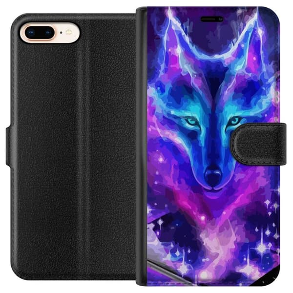 Apple iPhone 7 Plus Plånboksfodral Neon Varg