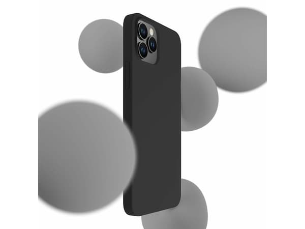 3MK Silicone Case, iPhone 12 Pro Max, Svart