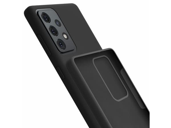 3MK Silicone Case, Galaxy A52 4G/A52 5G/A52s 5G, Svart