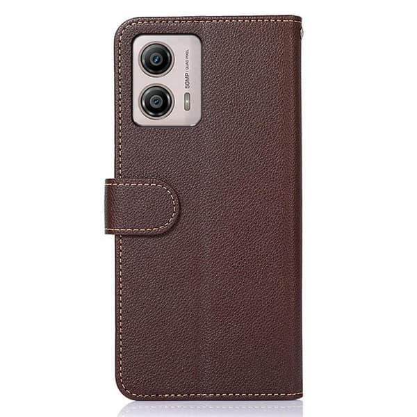 KHAZNEH telefoncover til Motorola Moto G53 5G/G23 4G/G13 4G - Brun/Blå