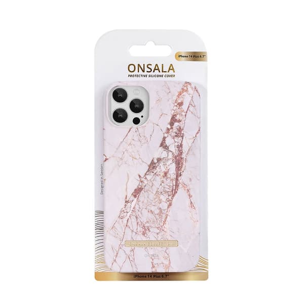 Onsala COLLECTION Backcover iPhone 14 Plus 6,7" White Rhino Marble