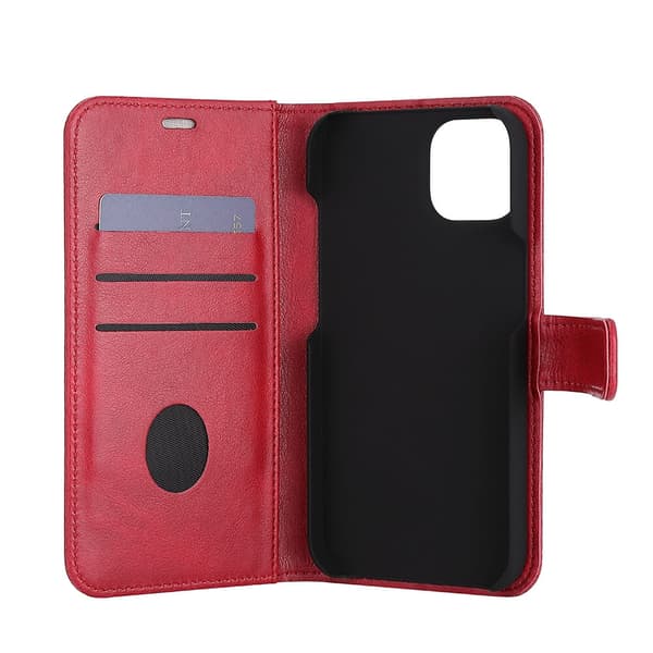 Radicover Flipcover 3 card Anti Radiation iPhone 13 / 14 6,1" Red PU RFID
