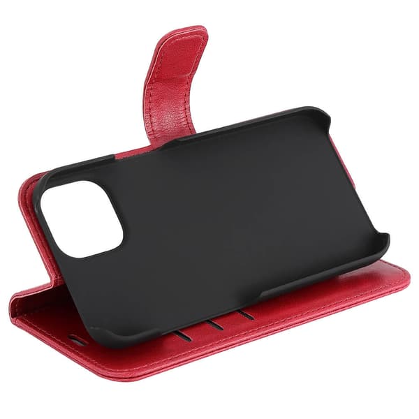 Radicover Flipcover 3 card Anti Radiation iPhone 13 / 14 6,1" Red PU RFID