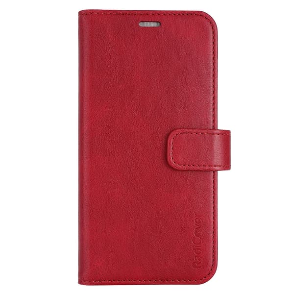 Radicover Flipcover 3 card Anti Radiation iPhone 13 / 14 6,1" Red PU RFID