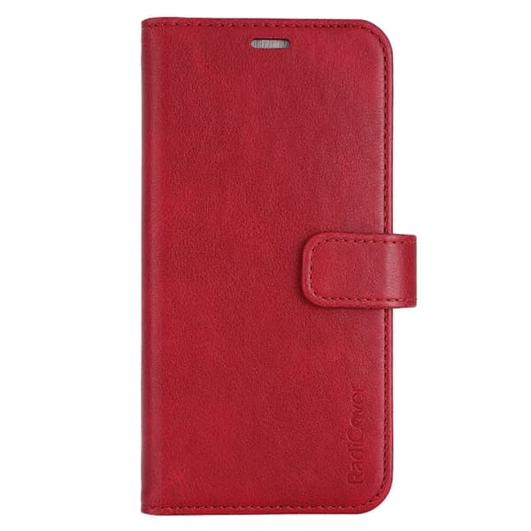 Radicover Flipcover 3 card Anti Radiation iPhone 13 / 14 6,1" Red PU RFID