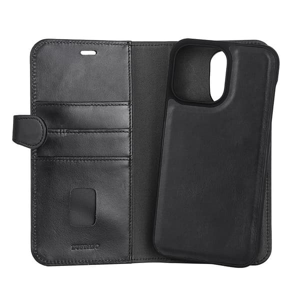 Buffalo 2in1 Wallet Leather 3 card iPhone 14 Pro Max Black