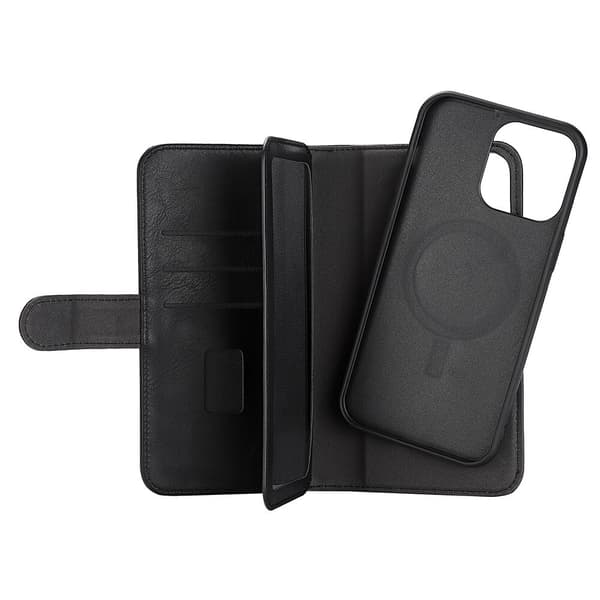 Gear Lommebokdeksel 2-i-1 7 Kortrom MagSeries Svart - iPhone 14 Pro Max Svart
